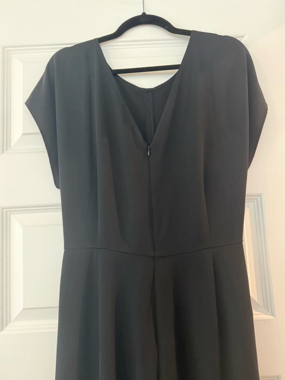 LOFT Black jumpsuit with Waist Tie - Picture 4 of 6